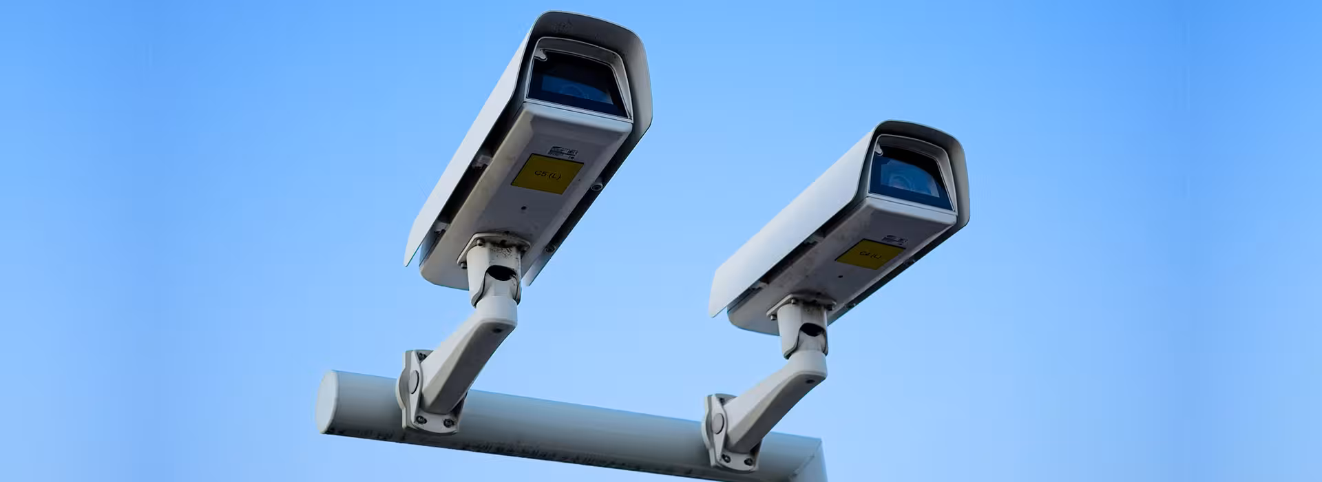 CCTV dome camera and smoke detector