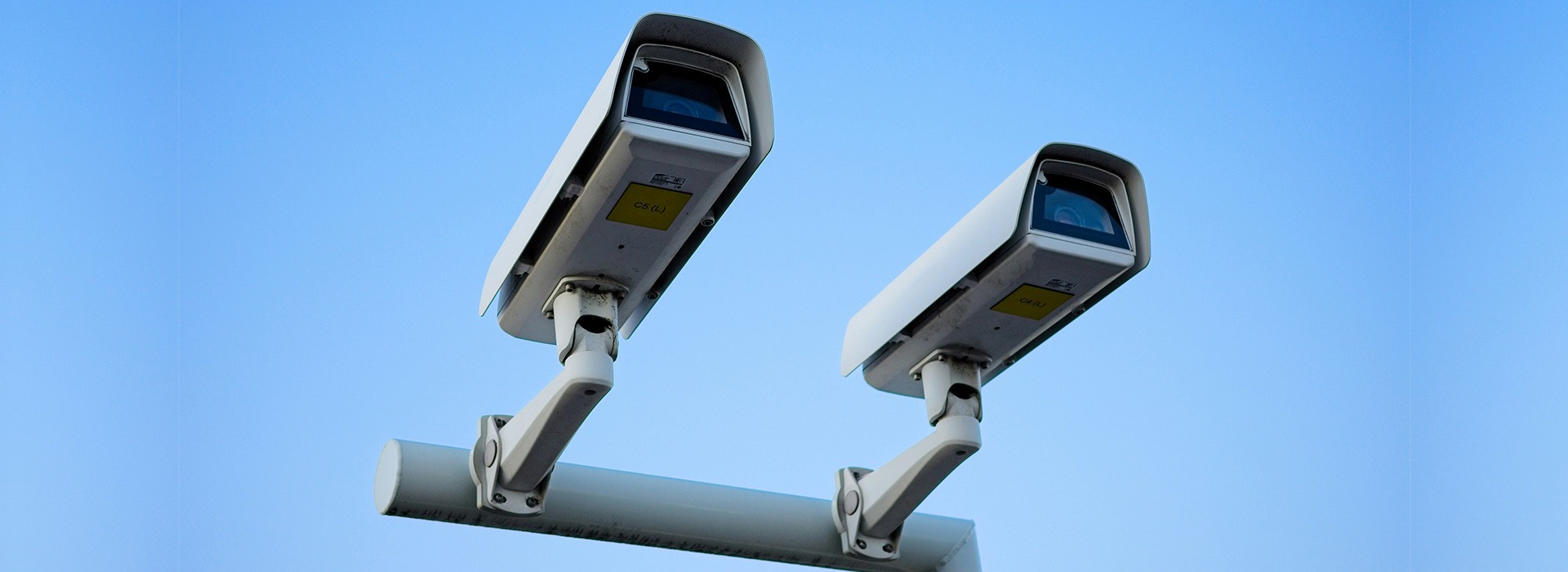CCTV dome camera and smoke detector