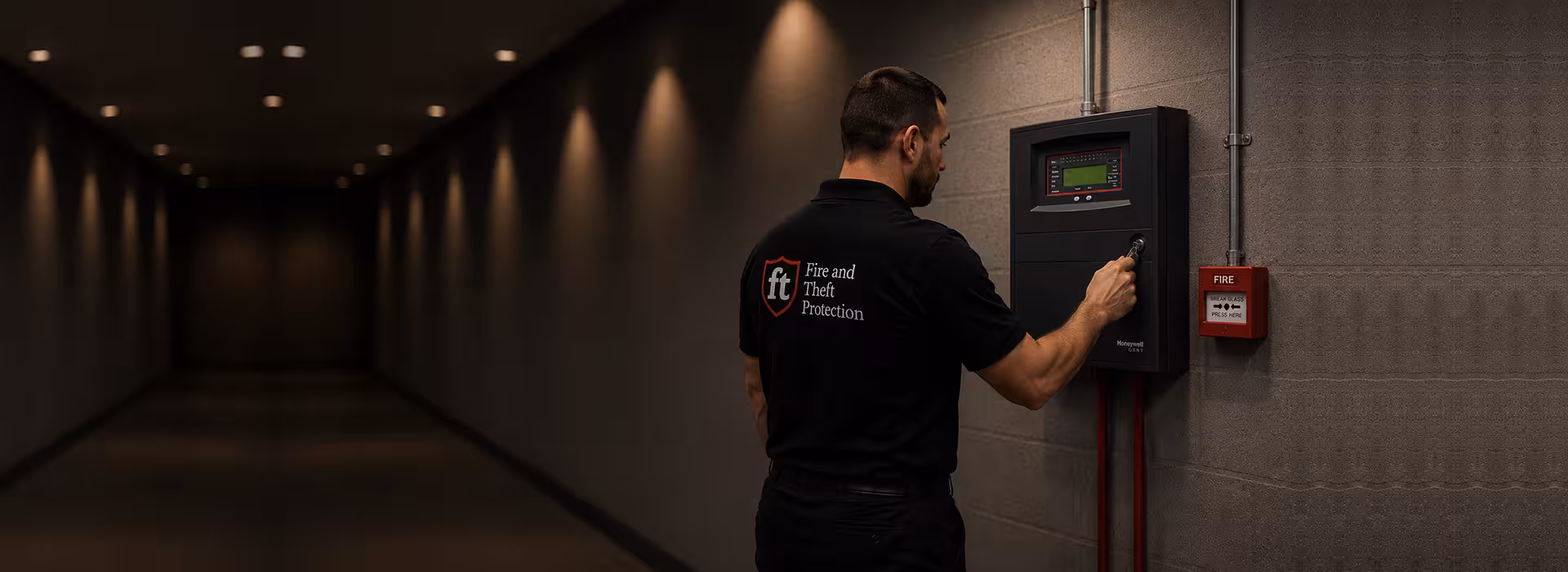 Commercial fire alarm control panel and detector